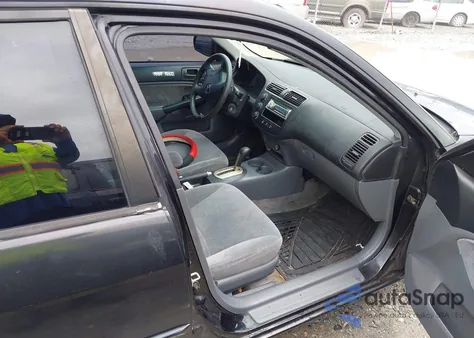 2001 Honda Civic Ex z USA, uszkodzony, nr VIN 2HGES26751H612533